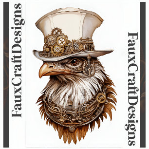 Papier Mousseline Steampunk Drôle Découpe de Poulet Inhabituelle Lt