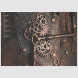 Papier Mousseline Steampunk Gears 2 Découpage 20x30