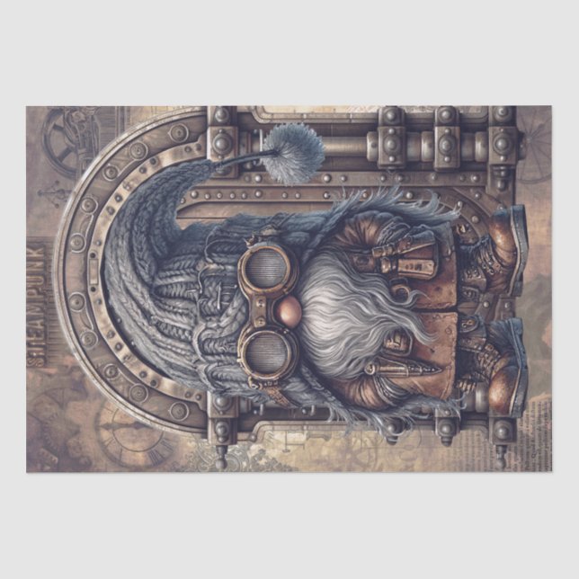 Papier Mousseline Steampunk Gothic Gnome (Recto)