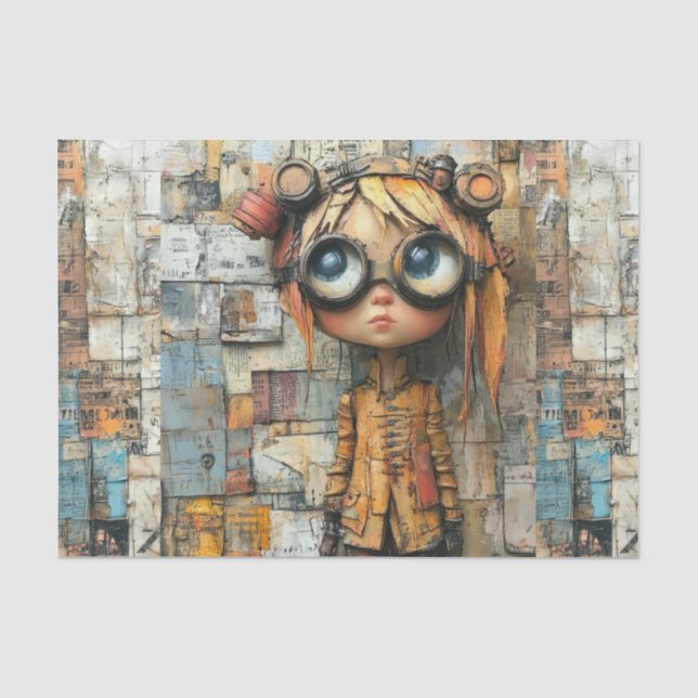 Papier Mousseline Steampunk Kids IV (Recto)