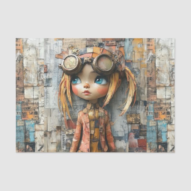 Papier Mousseline Steampunk Kids IV (Recto)
