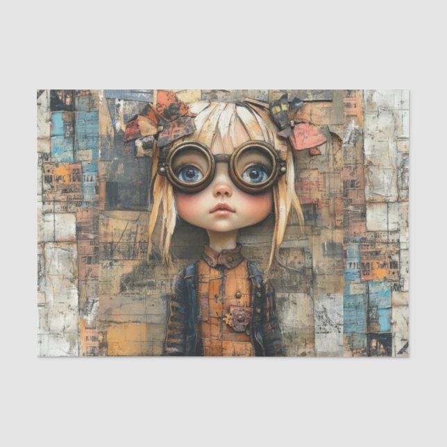 Papier Mousseline Steampunk Kids VIII (Recto)
