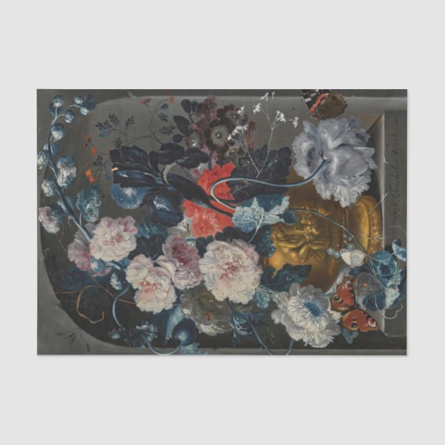 Papier Mousseline Still Life par Johann Baptist Drechsler (Recto)
