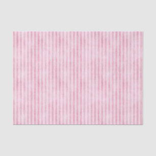 Papier Mousseline Stipes roses déprimées
