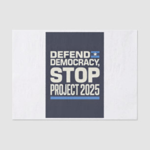 Papier Mousseline Stop Project 2025 - Défendre la démocratie - Vote