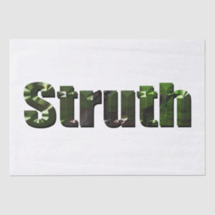 Papier Mousseline Struth ! Aussie Slang Word