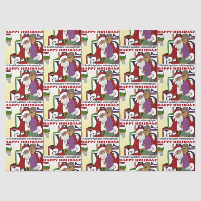 Papier Mousseline Student Naughty List Yellow (Recto)