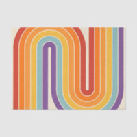 Style 1970s Arched Stripes Motif géométrique