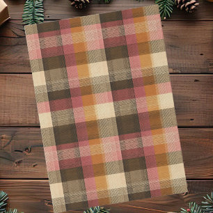 Papier Mousseline Style festif et à carreaux gingham