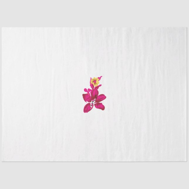 Papier Mousseline Style floral, ArtyClick Crimson, Or léger (Recto)