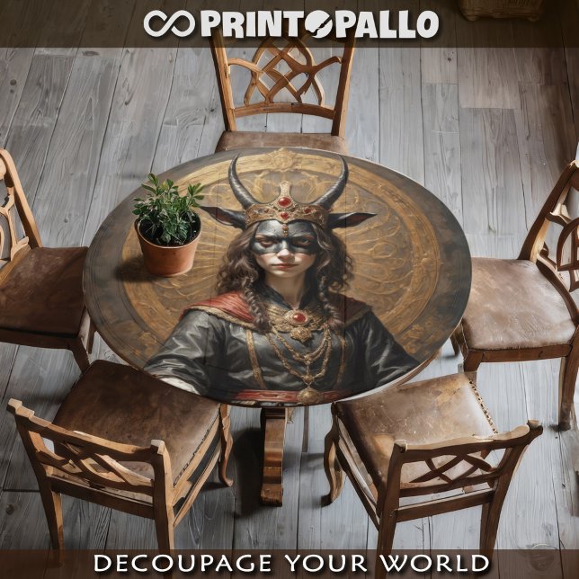 Papier Mousseline Succubus sur le trône - série Gothique Horror (Créateur téléchargé)