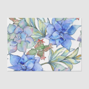 Papier Mousseline Succulents