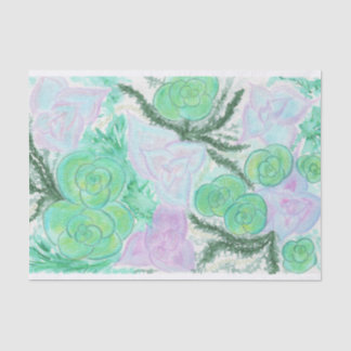 Papier Mousseline Succulents d'aquarelle