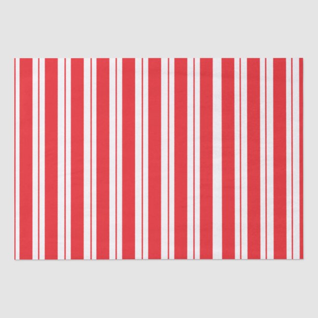 Papier Mousseline Sucre de canne de Noël Peppermenthe Stripes (Recto)