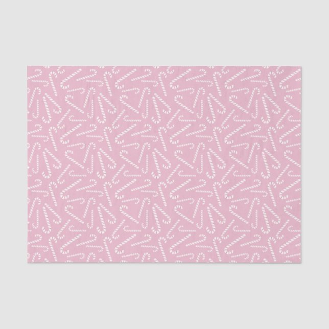 Papier Mousseline Sucres de canne de menthe rose rouge Peppermenthe  (Recto)