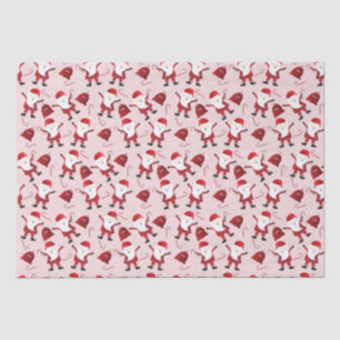 Papier Mousseline Sucres de canne du Père Noël Motif Rouge