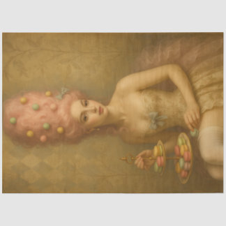 Papier Mousseline Sugared Silence – Pastel Macaron Rococo Fantasy