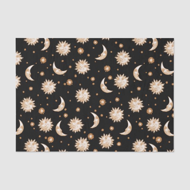 Papier Mousseline Sun et noir de lune (Recto)
