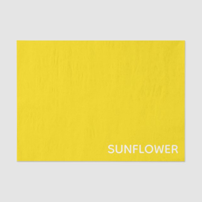 Papier Mousseline Sunflower jaune Nom de la couleur (Recto)