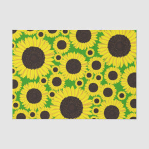 Papier Mousseline Sunflower migre 1er anniversaire de fête Tissu Pap