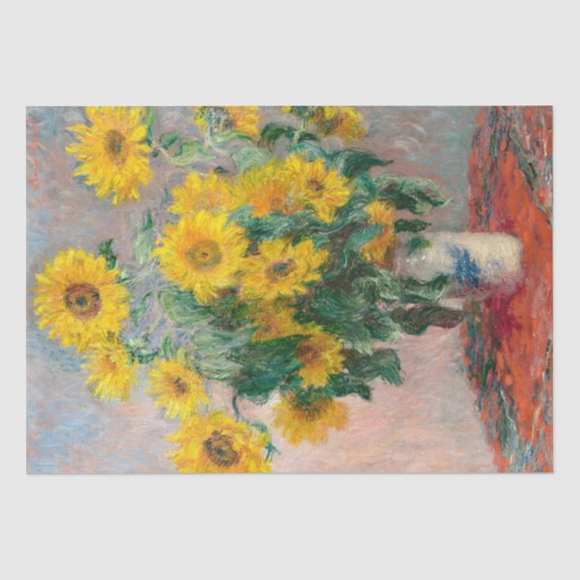Papier Mousseline Sunflower Van Gogh Découpage (Recto)