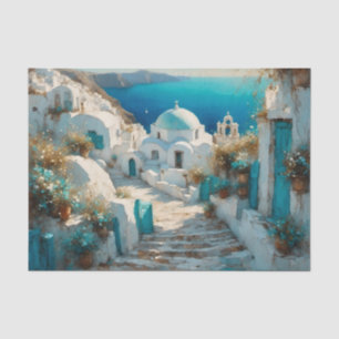 Papier Mousseline Sunny Santorini 2 Livre de découpage grec