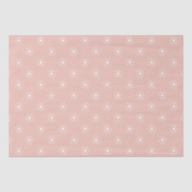 Papier Mousseline Super Boho les années 70 Fleurs Motif (Recto)