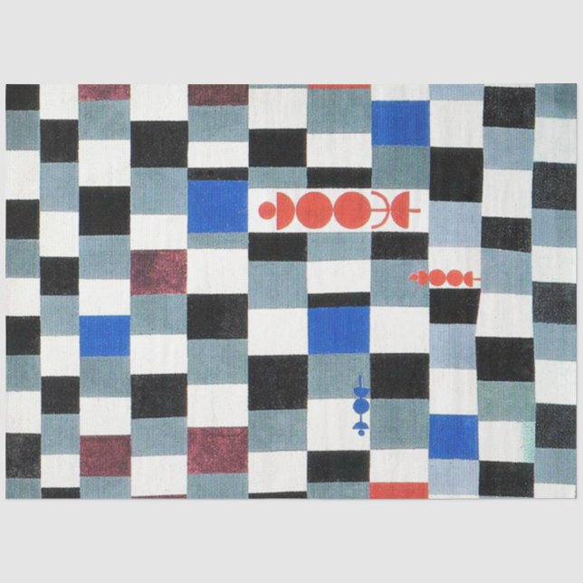 Papier Mousseline Super échecs, Paul Klee (Recto)