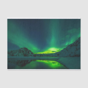 Papier Mousseline Superbe Aurora verte