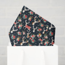 Superbe renne de Noël Floral