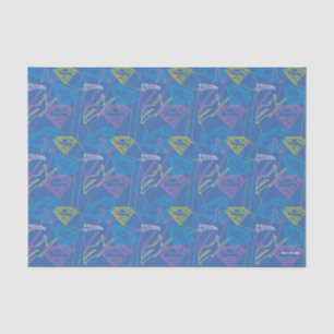 Papier Mousseline Supergirl et logo en couleurs