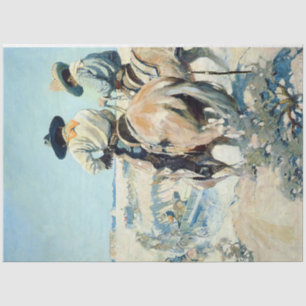 Papier Mousseline Supply Wagon Western Art par NC Wyeth