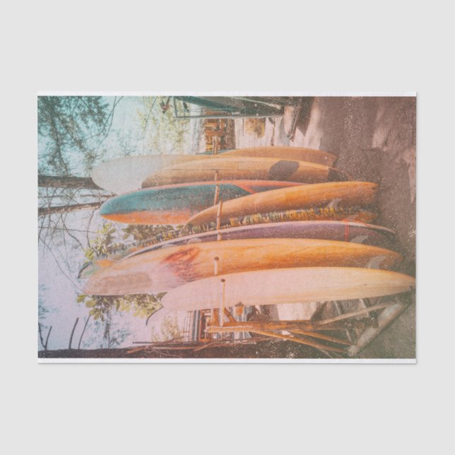 Papier Mousseline Surf Shack Surf Plage  papier (Recto)