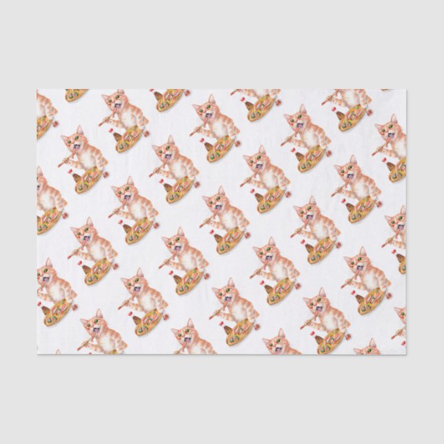 Papier Mousseline Sushi Cat (Recto)
