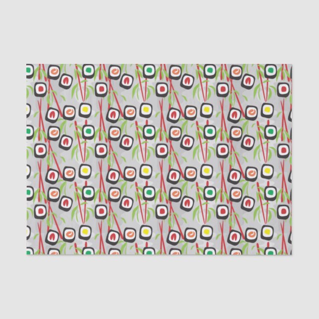 Papier Mousseline Sushi Motif (Recto)