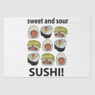 Papier Mousseline Sushi sucré et sushi aigre
