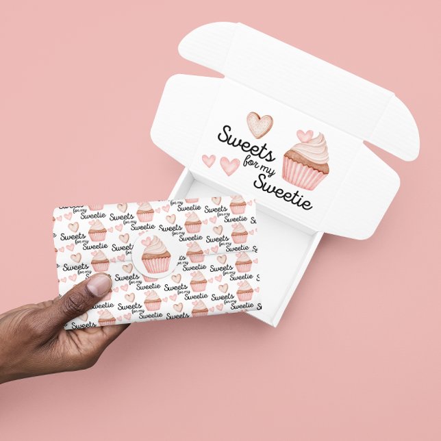 Papier Mousseline Sweet For My Sweetie Tissue Paper (Celebrate someone special with this, "Sweets for my sweetie" tissue paper! Matching collection! )