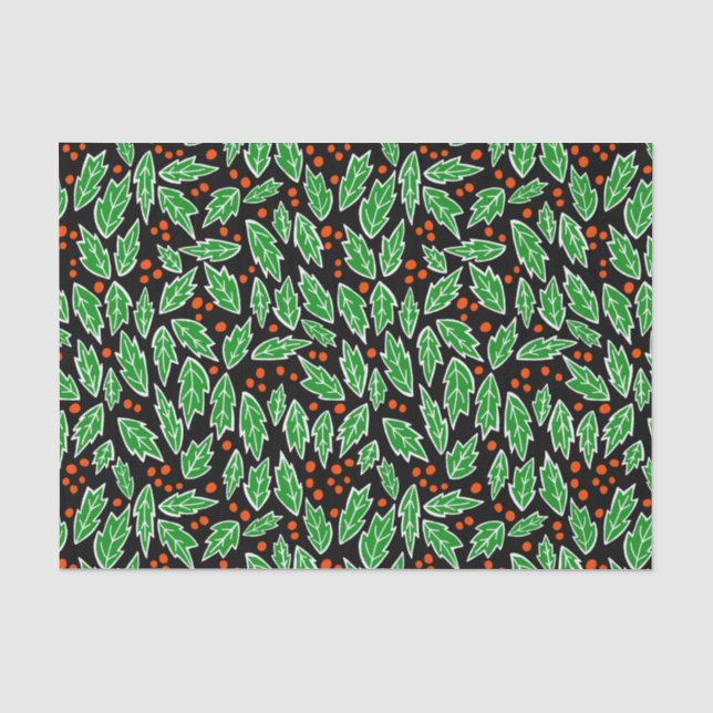 Papier Mousseline Sweet Holly Noël Motif Noël (Recto)