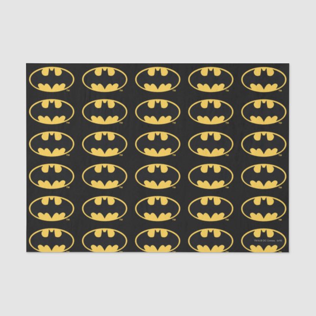 Papier Mousseline Symbole Batman | Logo ovale (Recto)