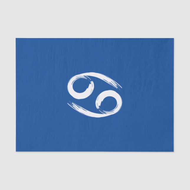 Papier Mousseline SYMBOLE CANCER Zodiaque Été Juin Juillet Astrologi (Recto)
