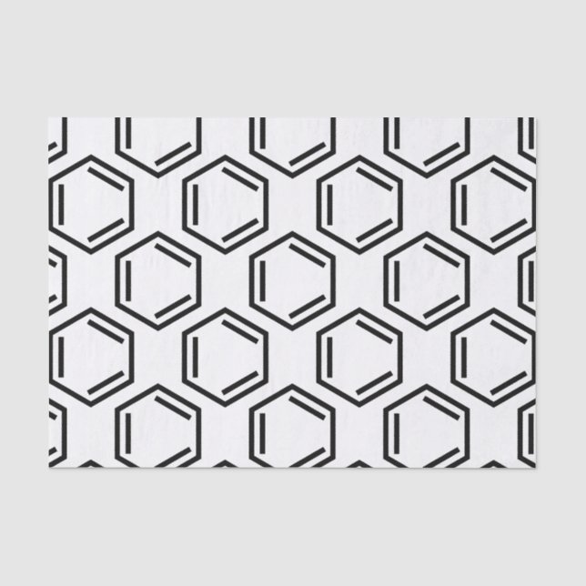 PAPIER MOUSSELINE SYMBOLE D'ANNEAU BENZENE (Recto)