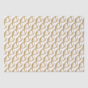 Papier Mousseline Symbole de bascule doré Mariage personnalisé