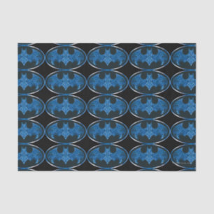 Papier Mousseline Symbole de chauve-souris à fumée bleue