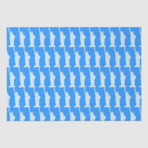 Papier Mousseline Symbole de la Liberté de liberté Bleu élégant