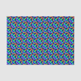 Papier Mousseline SYMBOLE DE LA PAIX arc-en-ciel Motif