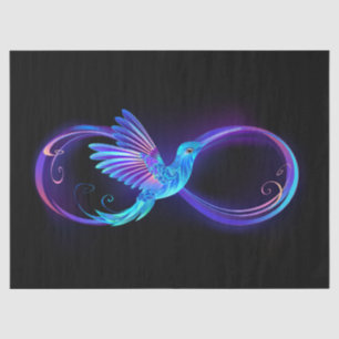 Papier Mousseline Symbole de Neon Infinity par Glowing Hummingbird