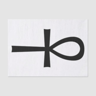 Papier Mousseline Symbole de vie égyptien d'Ankh