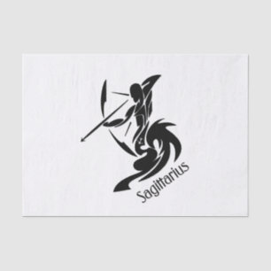 Papier Mousseline Symbole et signe zodiaque Sagittaire