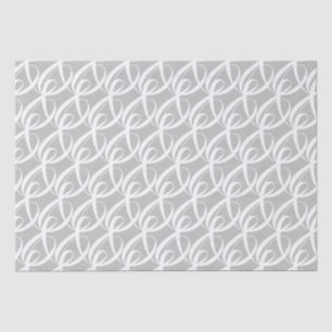 Papier Mousseline Symbole fantaisiste de l'unité blanche sur noces d