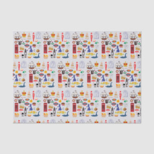 Papier Mousseline Symboles britanniques